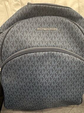 Michael Kors Large Navy Backpack